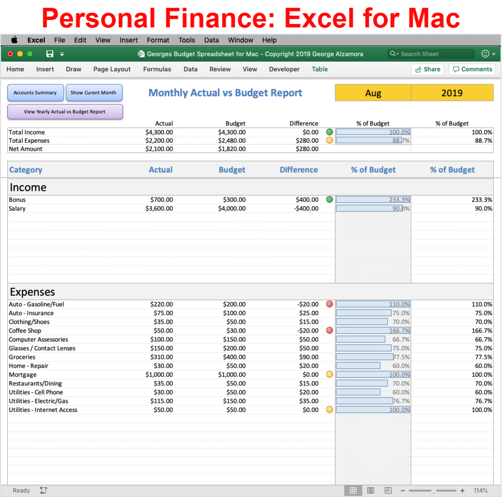 simple budget software for mac